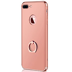 Custodia Lusso Metallo Laterale e Plastica F04 per Apple iPhone 7 Plus Oro Rosa