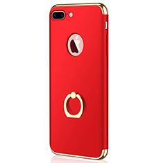 Custodia Lusso Metallo Laterale e Plastica F04 per Apple iPhone 7 Plus Rosso