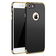 Custodia Lusso Metallo Laterale e Plastica M01 per Apple iPhone 8 Nero