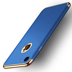 Custodia Lusso Metallo Laterale e Plastica M02 per Apple iPhone 8 Blu