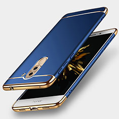 Custodia Lusso Metallo Laterale e Plastica M02 per Huawei Honor 6X Blu