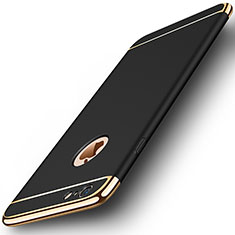 Custodia Lusso Metallo Laterale e Plastica per Apple iPhone 6S Nero