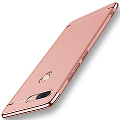 Custodia Lusso Metallo Laterale e Plastica per Huawei Nova 2 Oro Rosa