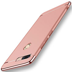 Custodia Lusso Metallo Laterale e Plastica per Huawei Nova 2 Plus Oro Rosa