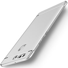 Custodia Lusso Metallo Laterale e Plastica per Huawei P9 Plus Argento