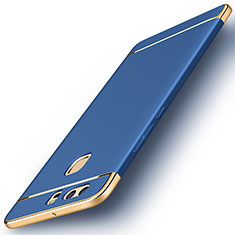 Custodia Lusso Metallo Laterale e Plastica per Huawei P9 Plus Blu