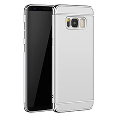 Custodia Lusso Metallo Laterale e Plastica per Samsung Galaxy S8 Argento