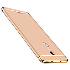 Custodia Lusso Metallo Laterale e Plastica per Xiaomi Redmi Note 3 MediaTek Oro