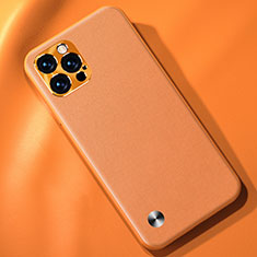 Custodia Lusso Pelle Cover A05 per Apple iPhone 13 Pro Arancione