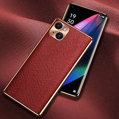 Custodia Lusso Pelle Cover A06 per Apple iPhone 13 Rosso