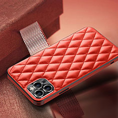 Custodia Lusso Pelle Cover A07 per Apple iPhone 13 Pro Rosso