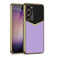 Custodia Lusso Pelle Cover AC4 per Samsung Galaxy S21 Plus 5G Viola