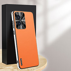 Custodia Lusso Pelle Cover AT1 per Huawei Honor 100 5G Arancione