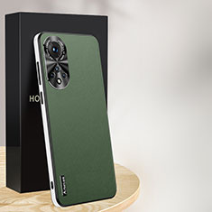 Custodia Lusso Pelle Cover AT1 per Huawei Honor 50 5G Verde