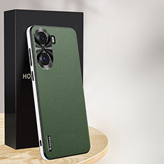Custodia Lusso Pelle Cover AT1 per Huawei Honor 60 5G Verde