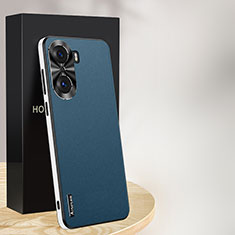 Custodia Lusso Pelle Cover AT1 per Huawei Honor 60 Pro 5G Blu