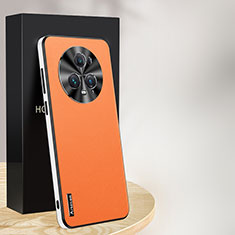 Custodia Lusso Pelle Cover AT1 per Huawei Honor Magic5 Pro 5G Arancione