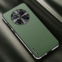 Custodia Lusso Pelle Cover AT1 per Huawei Mate 50E Verde