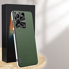 Custodia Lusso Pelle Cover AT1 per Vivo V25 Pro 5G Verde