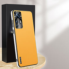 Custodia Lusso Pelle Cover AT1 per Xiaomi Mi 12T Pro 5G Giallo