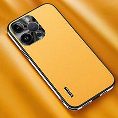 Custodia Lusso Pelle Cover AT2 per Apple iPhone 13 Pro Giallo