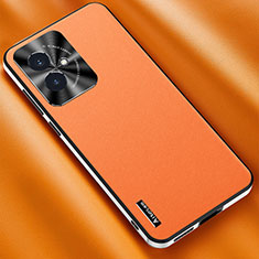 Custodia Lusso Pelle Cover AT2 per Huawei Honor 100 5G Arancione