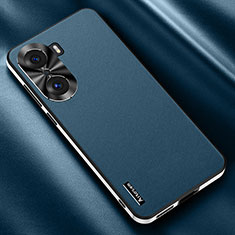 Custodia Lusso Pelle Cover AT2 per Huawei Honor 60 5G Blu
