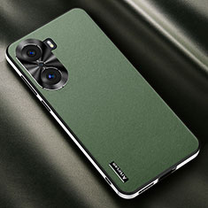 Custodia Lusso Pelle Cover AT2 per Huawei Honor 60 5G Verde