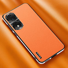 Custodia Lusso Pelle Cover AT2 per Huawei Honor 90 Pro 5G Arancione
