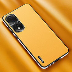 Custodia Lusso Pelle Cover AT2 per Huawei Honor 90 Pro 5G Giallo