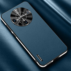 Custodia Lusso Pelle Cover AT2 per Huawei Mate 60 Pro+ Plus Blu