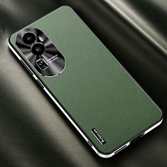 Custodia Lusso Pelle Cover AT2 per Oppo Reno10 Pro+ Plus 5G Verde