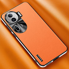 Custodia Lusso Pelle Cover AT2 per Oppo Reno11 Pro 5G Arancione