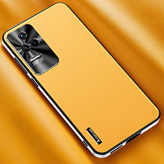 Custodia Lusso Pelle Cover AT2 per Xiaomi Redmi K50 5G Giallo