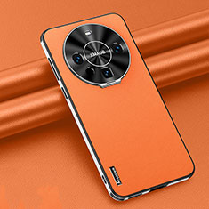 Custodia Lusso Pelle Cover AT3 per Huawei Mate 60 Arancione