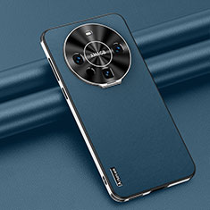 Custodia Lusso Pelle Cover AT3 per Huawei Mate 60 Pro+ Plus Blu