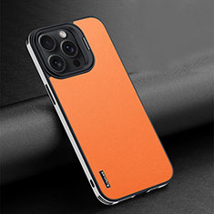Custodia Lusso Pelle Cover AT4 per Apple iPhone 14 Pro Max Arancione