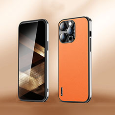 Custodia Lusso Pelle Cover AT6 per Apple iPhone 13 Pro Arancione