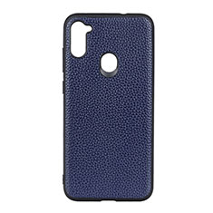 Custodia Lusso Pelle Cover B01H per Samsung Galaxy M11 Blu