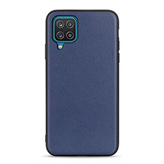 Custodia Lusso Pelle Cover B01H per Samsung Galaxy M12 Blu