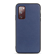 Custodia Lusso Pelle Cover B01H per Samsung Galaxy S20 FE (2022) 5G Blu
