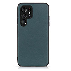 Custodia Lusso Pelle Cover B01H per Samsung Galaxy S22 Ultra 5G Verde