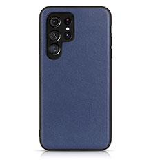 Custodia Lusso Pelle Cover B01H per Samsung Galaxy S24 Ultra 5G Blu
