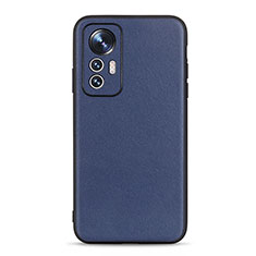 Custodia Lusso Pelle Cover B01H per Xiaomi Mi 12S Pro 5G Blu