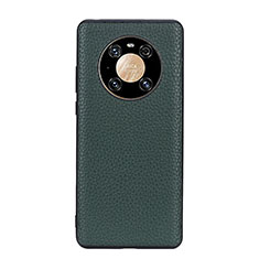 Custodia Lusso Pelle Cover B02H per Huawei Mate 40 Pro Verde