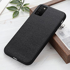 Custodia Lusso Pelle Cover B02H per Samsung Galaxy A02s Nero