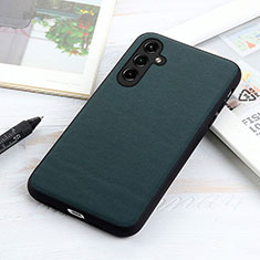 Custodia Lusso Pelle Cover B02H per Samsung Galaxy A14 5G Verde