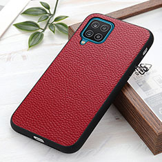 Custodia Lusso Pelle Cover B02H per Samsung Galaxy M12 Rosso