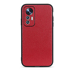 Custodia Lusso Pelle Cover B02H per Xiaomi Mi 12 Lite 5G Rosso