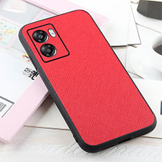 Custodia Lusso Pelle Cover B03H per OnePlus Nord N300 5G Rosso